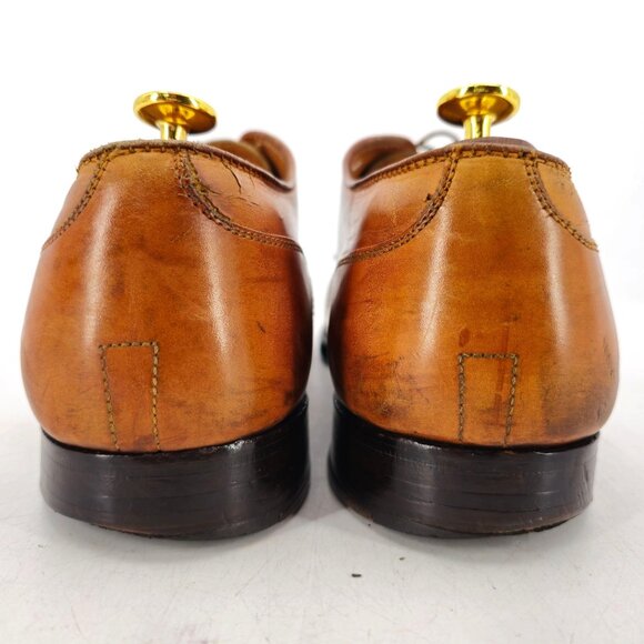 Alden 962 Norwegian Front Blucher Burnished Tan Calf Leather Mens 11 Dress Shoes - Picture 7 of 12